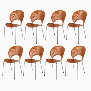 Teak Trinidad Dining Chairs by Nanna Ditzel for Fredericia, 1990s, Set of 8-WIX-1152472