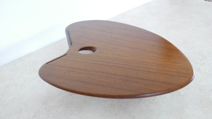 Teak Tripod Palette by Arne Vodder, Denmark, 1950s-KK-1016539