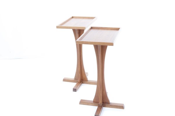 Teak Twin Tables, Set of 2-YSU-1309579