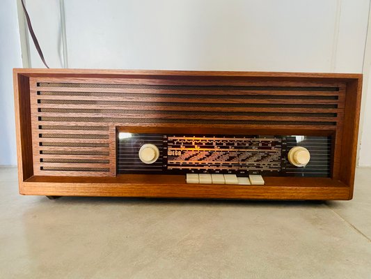 Teak Type 119 Tube Radio from Wega, 1960s-PYR-1344531