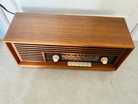 Teak Type 119 Tube Radio from Wega, 1960s-PYR-1344531