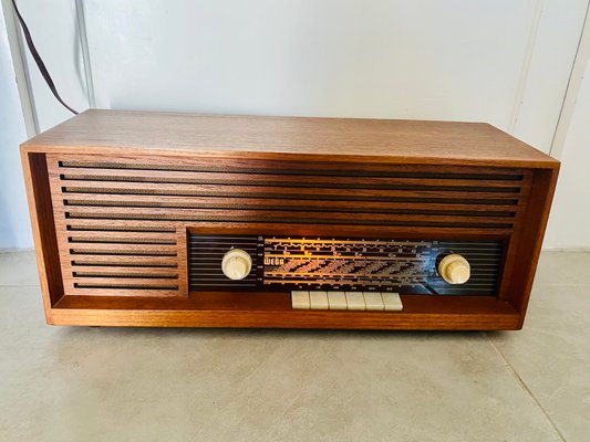 Teak Type 119 Tube Radio from Wega, 1960s-PYR-1344531