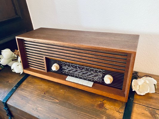 Teak Type 119 Tube Radio from Wega, 1960s-PYR-1344531