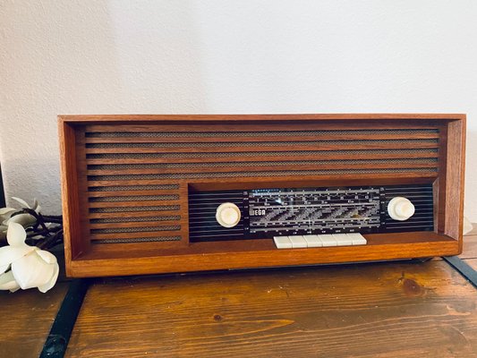 Teak Type 119 Tube Radio from Wega, 1960s-PYR-1344531