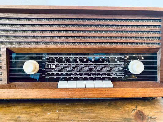 Teak Type 119 Tube Radio from Wega, 1960s-PYR-1344531