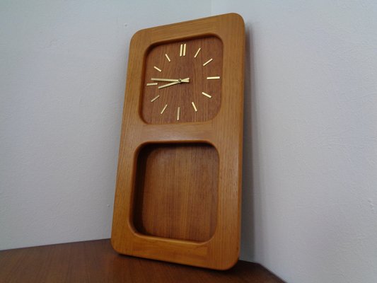 Teak Wall Clock from Danclock, 1960s-RDW-961156