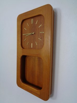 Teak Wall Clock from Danclock, 1960s-RDW-961156