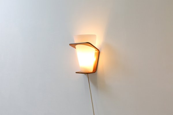 Teak Wall Lamp, 1930s-YSY-1154102