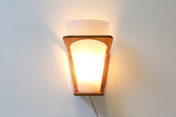 Teak Wall Lamp, 1930s-YSY-1154102