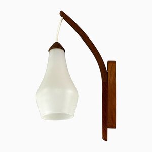 Teak Wall Lamp by Uno & Östern Kristiansson for Luxus, 1960s-EJL-1140095