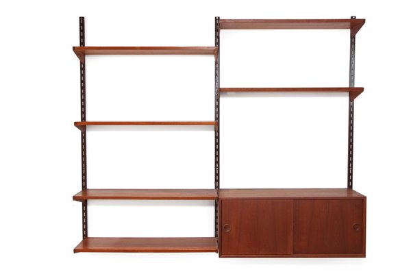 Teak Wall System by Kai Kristiansen for Fm Mobler, 1960s-BQ-2042258