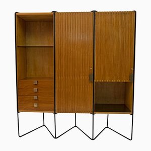 Teak Wall Unit by Taichiro Nakai for La Permanente Mobili, 1950s-FER-1299749