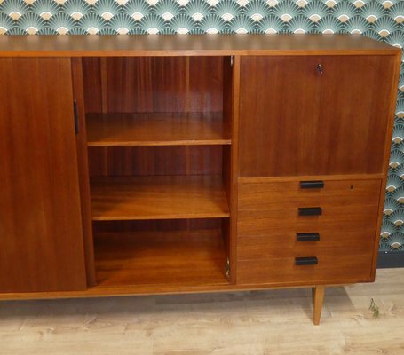 Teak Wall Unit with Secretaire, 1960s-AFE-844836