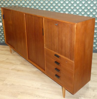 Teak Wall Unit with Secretaire, 1960s-AFE-844836