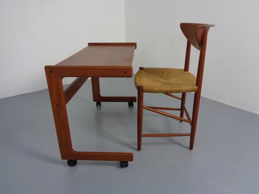 Teak Working Table, Denmark, 1960s-RDW-1409124