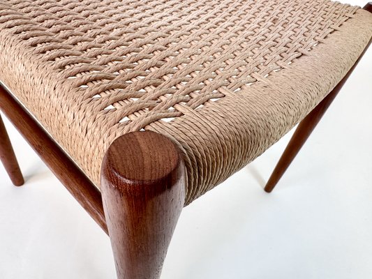 Teak & Woven Paper Cord Model 75 Side Chair by Niels O. Møller for J.L. Møllers, Denmark, 1954-JP-1805206