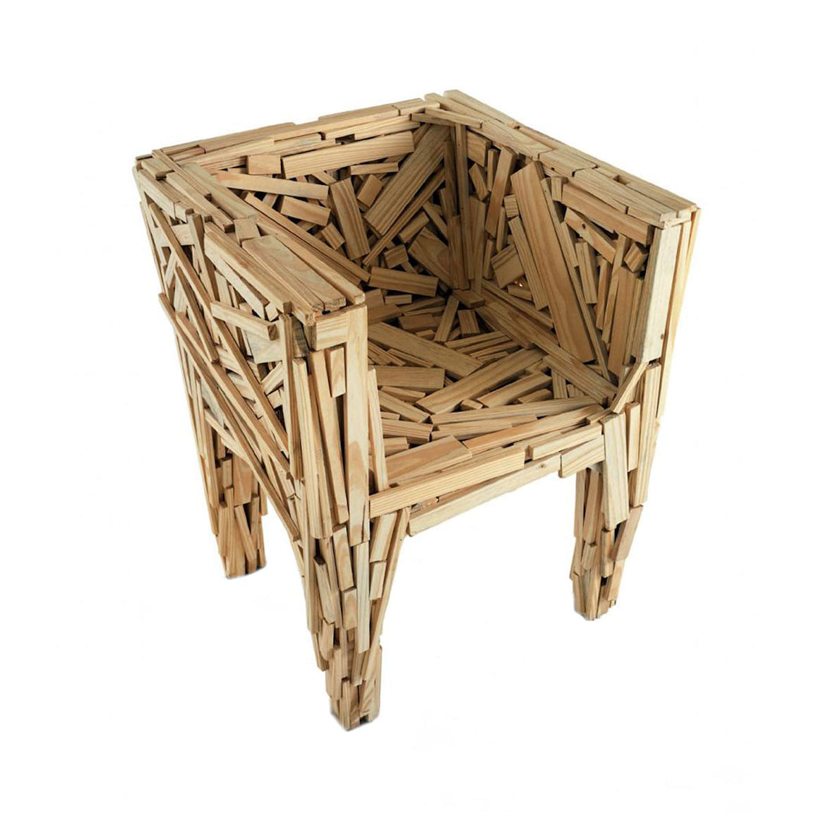 FAVELA - Wooden chair with armrests