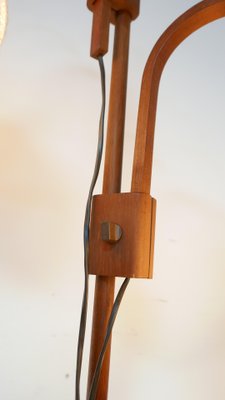 Teakwood Double Floor Lamp from Domus, Denmark, 1970s-KK-1132102