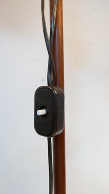 Teakwood Double Floor Lamp from Domus, Denmark, 1970s-KK-1132102