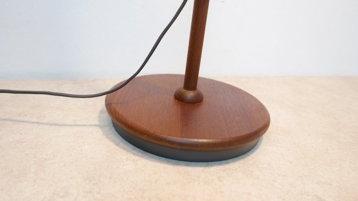 Teakwood Double Floor Lamp from Domus, Denmark, 1970s-KK-1132102