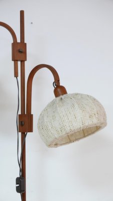 Teakwood Double Floor Lamp from Domus, Denmark, 1970s-KK-1132102