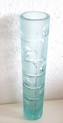 Teal Green Cylindrical Vase