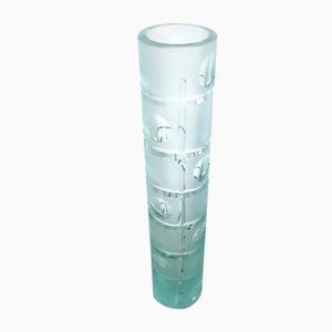 Teal Green Cylindrical Vase-QDP-913011