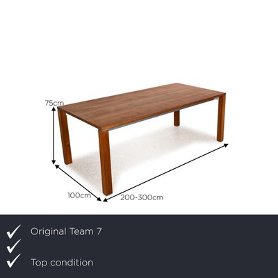 Team 7 Cubus Dining Table in Brown Walnut-RQW-2016713