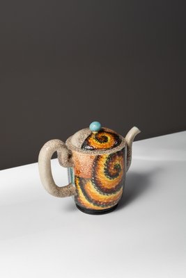 Teapot by Nikolay Diulgheroff and Tullio d'Albisola for Torido Mazzotti, 1930s-ASK-1821008