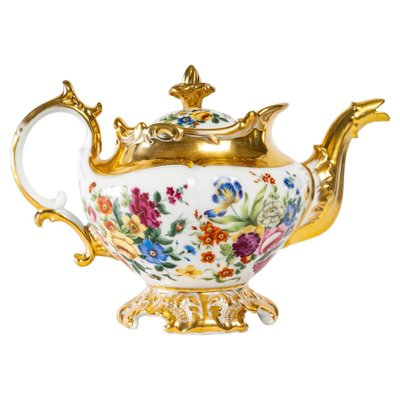 Teapot in Porcelain, Paris, 19th Century-WFS-1578924