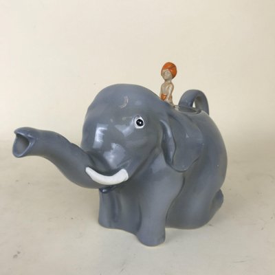 Teapot Model Sabu or Boy on the Elephant from Colclough, England, 1930s-YNA-656098