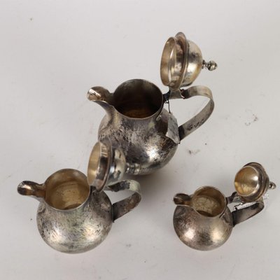 Teapots in Silver from CUSI, Set of 6-VMM-1270296