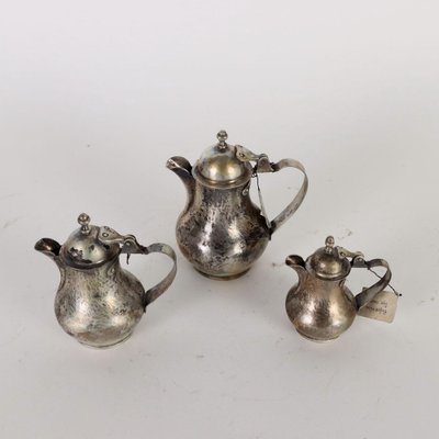 Teapots in Silver from CUSI, Set of 6-VMM-1270296