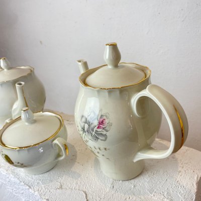 Teapots & Sugar Bowl by Richard Ginori, Set of 3-BAD-1210065