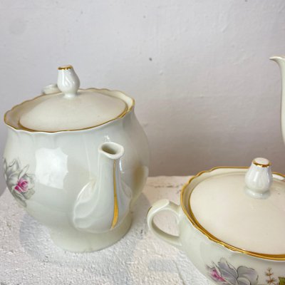 Teapots & Sugar Bowl by Richard Ginori, Set of 3-BAD-1210065