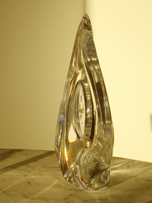 Teardrop Crystal Clock by Jean Daum for Daum, 1960-GT-1673917