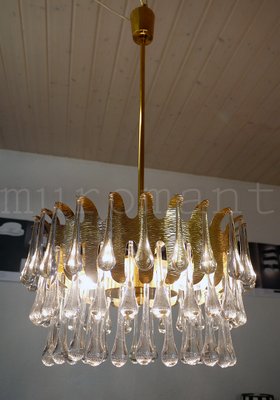 Teardrop Waterfall Chandelier, 1970s-DEK-548798