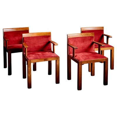 Teatro Chairs by Aldo Rossi for Molteni, 1980s, Set of 4-SFD-2026353