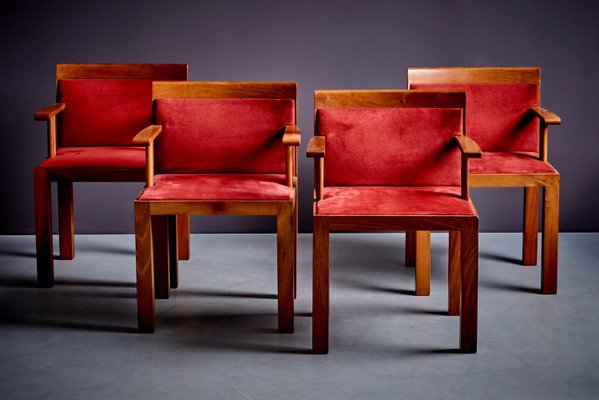 Teatro Chairs by Aldo Rossi for Molteni, 1980s, Set of 4-SFD-2026353