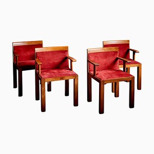 Teatro Chairs by Aldo Rossi for Molteni, 1980s, Set of 4-SFD-2026353