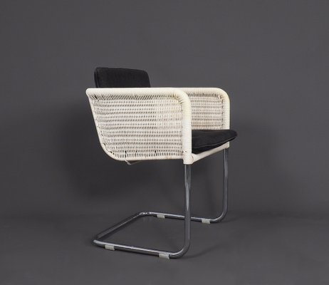 Tecta D43 White Cantilever Chairs, 1980s, Set of 4-SN-2021868