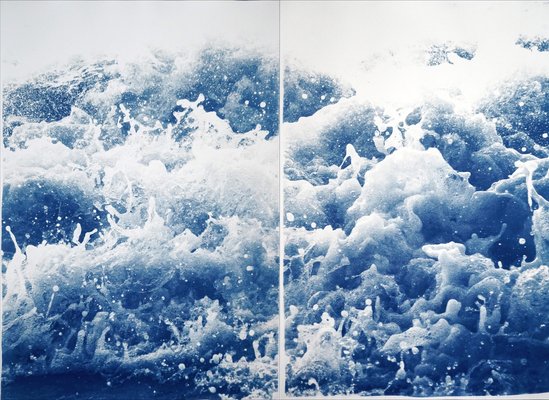 Tempestuous Tidal in Blue, 2002, Cyanotype Print-RWC-1369858