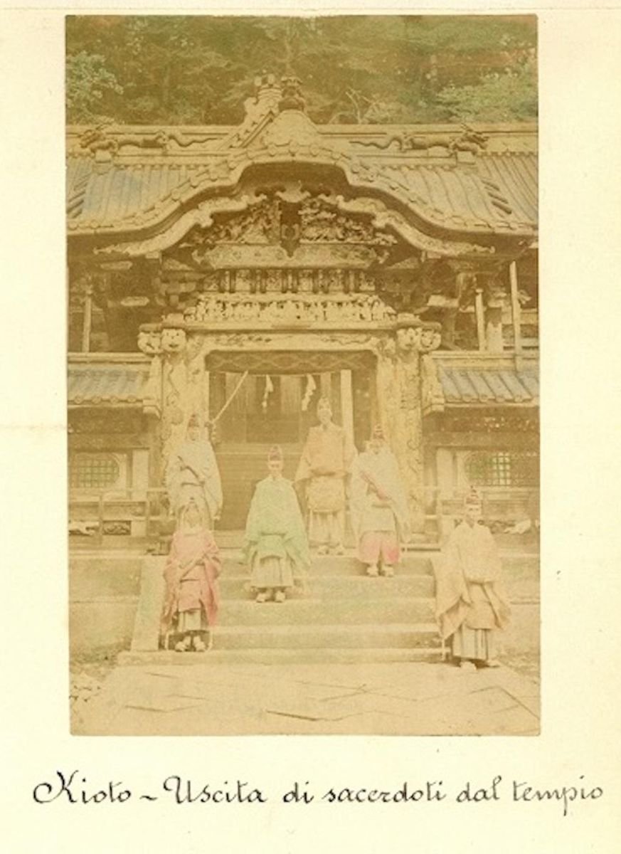 Temples in Japan - Ancient Albumen Print 1870/1890 1870/1890