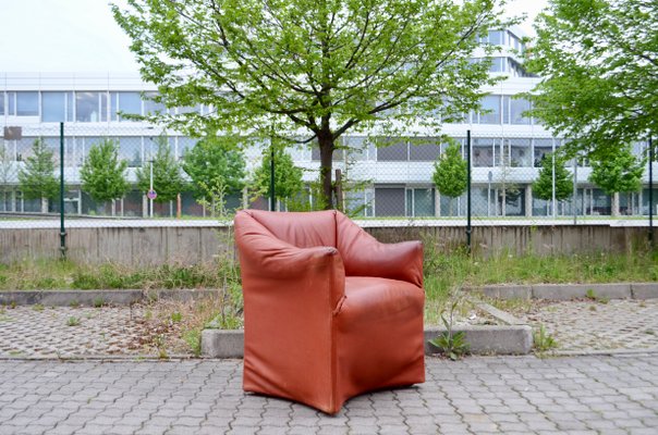 Tentazione Oxred Leather Armchairs by Mario Bellini for Cassina, Set of 2-UF-922306