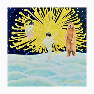 Teppei Ikehila, The Bear Wants You to Stop Fight, 2022, Oil on Canvas-CHG-1256862