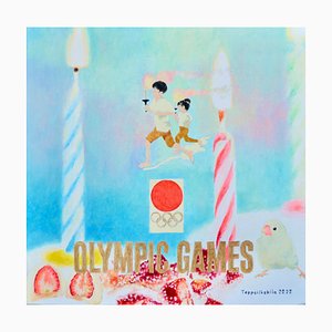 Teppei Ikehila, Tokyo Olympic Poster III, 2022, Oil on Canvas-CHG-1256860