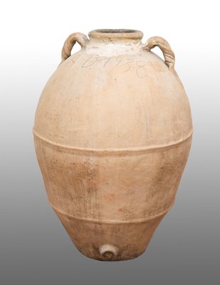 Terracotta Amphora Vase with Torchion Handles, 20th Century-KKK-1821633