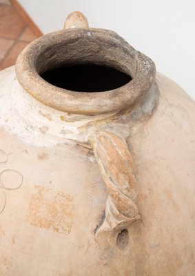 Terracotta Amphora Vase with Torchion Handles, 20th Century-KKK-1821633