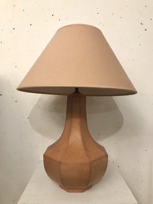 Terracotta Baluster Lamp, 1950s-VAM-1021703