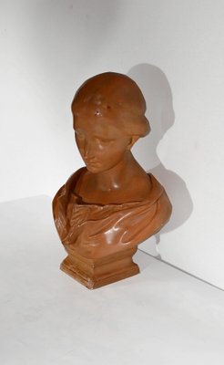 Terracotta Bust from Atelier Lorenzi, 1920s-RVK-1420520